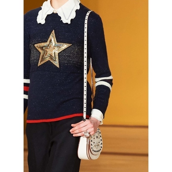Coach 1941 Wool Glitter Star Crewneck Sweater - Picture 1 of 12